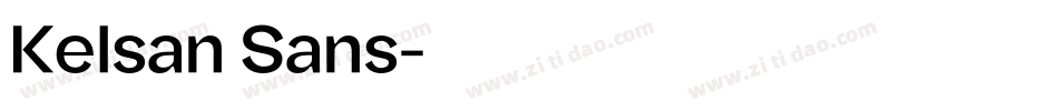 Kelsan Sans字体转换